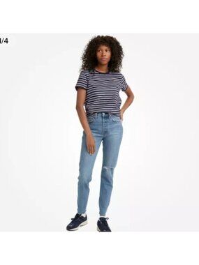 Levi's 501 Skinny Jeans with Distressing